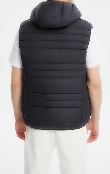 Detachable-Hooded Casual Padded Vest